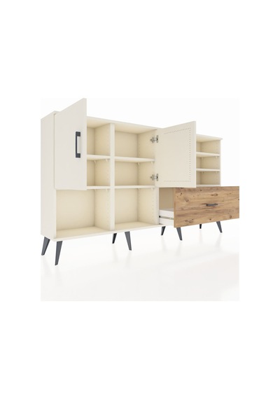Arges Konsol 7 Raflı Tek Çekmeceli 2 Kapaklı 176x30x99 Aytaşı-aytaşı/çam Aytası/atlas Çam - Aytası Arges Konsol 7 Raflı Tek Çekmeceli 2 Kapaklı 176x30x99 Aytaşı-aytaşı/çam Aytası/atlas Çam - Aytası