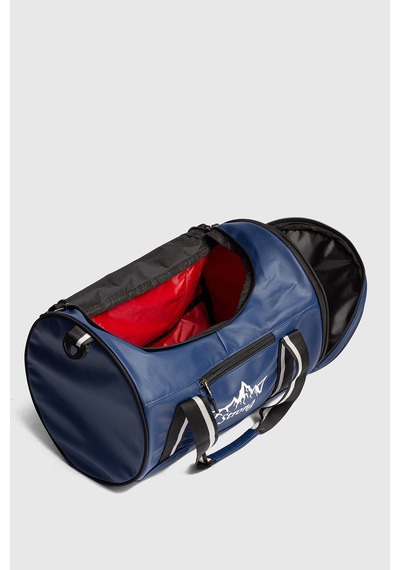 Strong Bag Silindir Spor Ve Seyahat Çantası , Gym Antrenman Fitness Çantası Sl02 Lacivert Lacivert