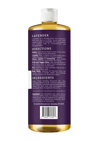 Dr. Jacobs Naturals Lavanta Özlü Çok Amaçlı Bitkisel Kastil Sabun 946ml