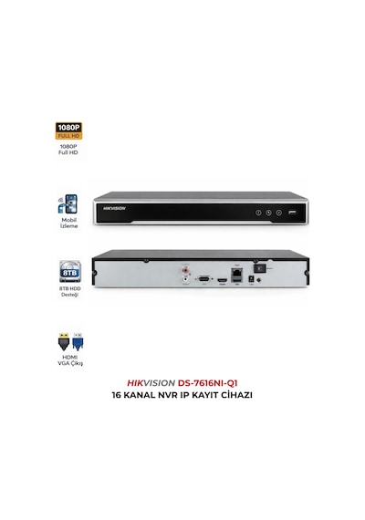 Ds-7616nı-q1 16 Kanal Nvr Profesyonel Ip Kamera Kayıt