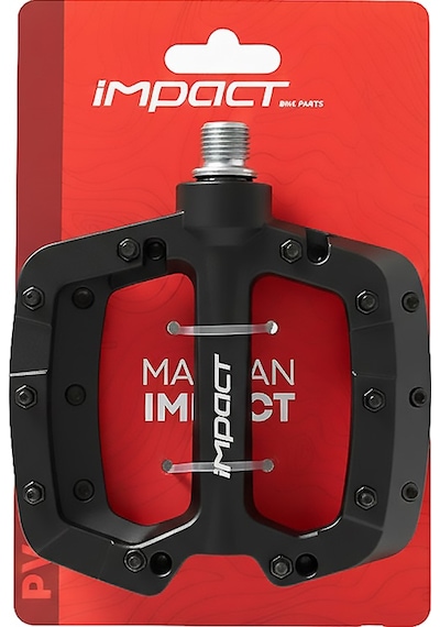 İmpact Comp2 Çift Rulmanlı Siyah Plastik Bisiklet Pedalı