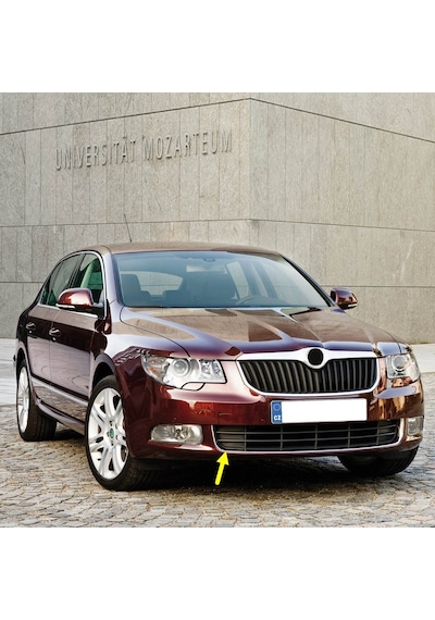 Skoda Superb 2 2009-13 Ön Tampon Orta Izgara Sağ Parça 3t0853666