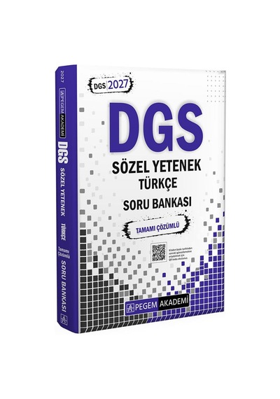 Pegem 2027 Dgs Türkçe Tamamı Çözümlü Soru Bankası Sözel Yetenek