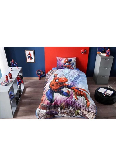 Taç Spiderman Lisanslı Yorgan Seti