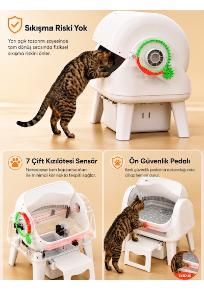 Petpivot Autoscooper As12 Lite Akıllı Otomatik Kedi Tuvaleti