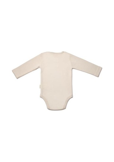 BabyCosy Organic Wear Bebek 3'lü Uzun Kollu Body %100 Organic Pamuk, Yenidoğan Serisi -csy8124 Ekru