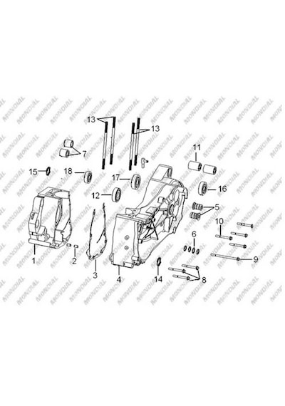 Mondial Atv Spider-x 250 Motor Takozu Ön