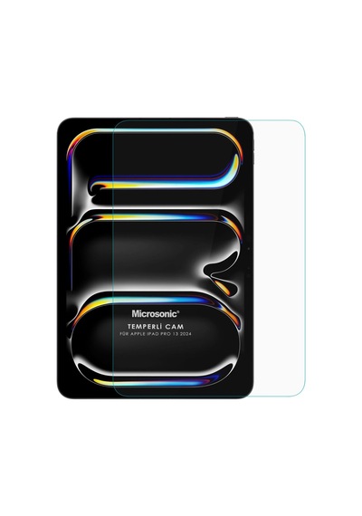 Microsonic Apple Uyumlu iPad  Pro 13 2024 A2925-a2926 Tempered Glass Cam Ekran Koruyucu
