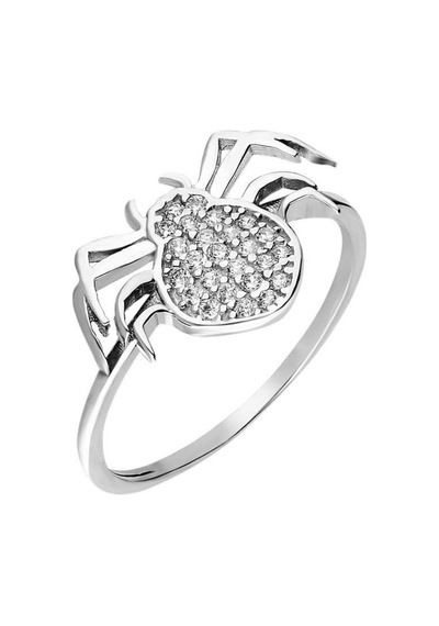 Zirkon Taşlı Spider Tasarım 925 Ayar Gümüş Bayan Yüzük (429500556)