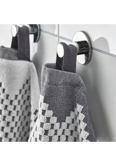 Ikea Fjallstarr Banyo Havlusu 100 X 150 Cm Beyaz - Gri