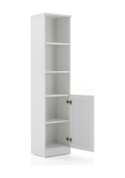 Terra Kitaplık 40x173x31 Cm Beyaz - Modern Tasarım Gri