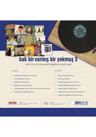 Bak Bir Varmış Bir Yokmuş 5 - Plak Lp