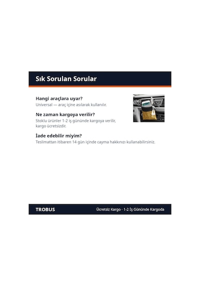 Trobus Torpido Yanı Eşya Cebi Araç İçi Kalemlik Telefonluk Organizer Kristal Taşlı Gold