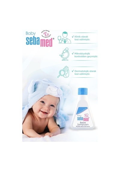 Sebamed Baby PH 5.5 Göz Yakmayan Formül Nemlendirici Etkili Papatya Özütlü Bebek Şampuanı 250  ML