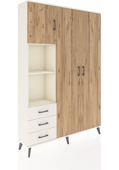 Arges Dolap 6 Raflı 3 Çekmeceli Tek Askılı 132x30x195 Aytaşı-çam/aytaşı Atlas Çam/aytası Arges Dolap 6 Raflı 3 Çekmeceli Tek Askılı 132x30x195 Aytaşı-çam/aytaşı Atlas Çam/aytası