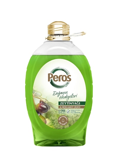 Peros Doğanın Hediyeleri Zeytinyağlı &amp Bergamot Çiçeği Sıvı Sabun 3000 G, Olive Oil &amp Bergamot Flower