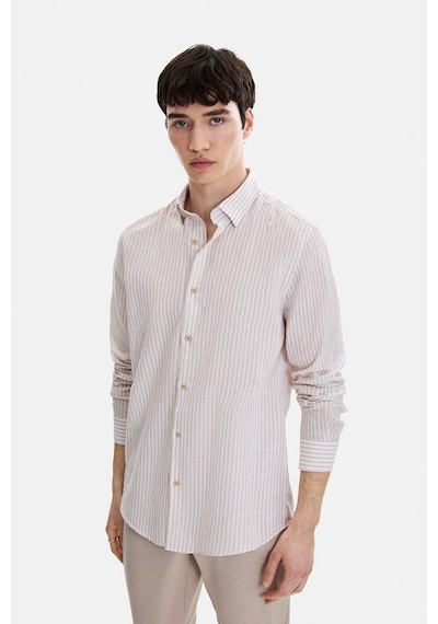 Backandbond Bej Regular Fit Modern Gömlek