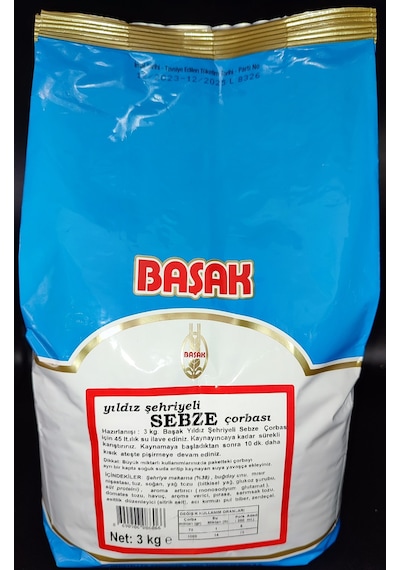 Başak Yıldız Şehriyeli Sebze Çorba 3 KG