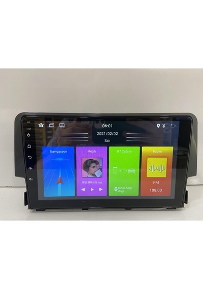 Honda Civic Fc5 Android 14 2-32 Multimedya Carplay-kamera-ıps