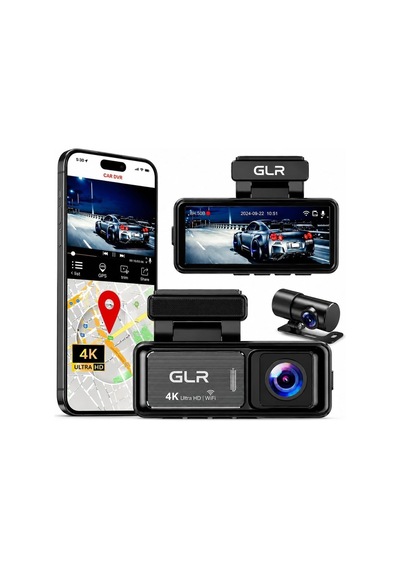 M6 4k Ultra Hd Araç İçi Kamera 3.2 Ips Ekran, Wi-fi Viidure Uygulama , Gps Ve Ön 4k + Arka 1080p Çift Kameralı