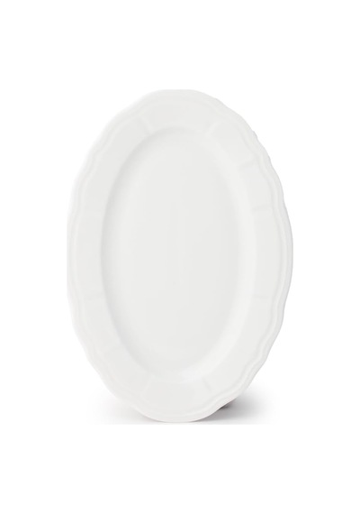 Porsima 4447 Tiffany Porselen Kayık Tabak Seti - Oval Kahvaltılık Sunumluk Seti 30cm 2 Adet Diğer