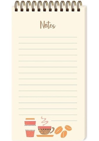Keskin Color 493075-99 Karton Kapaklı Spiralli To Do List Coffee