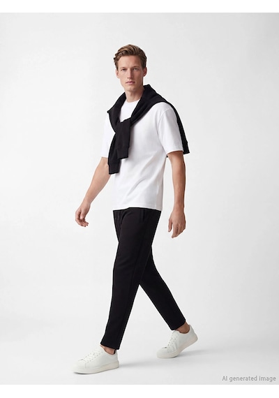LC Waikiki Southblue Siyah Standart Kalıp Erkek Eşofman Altı New Black