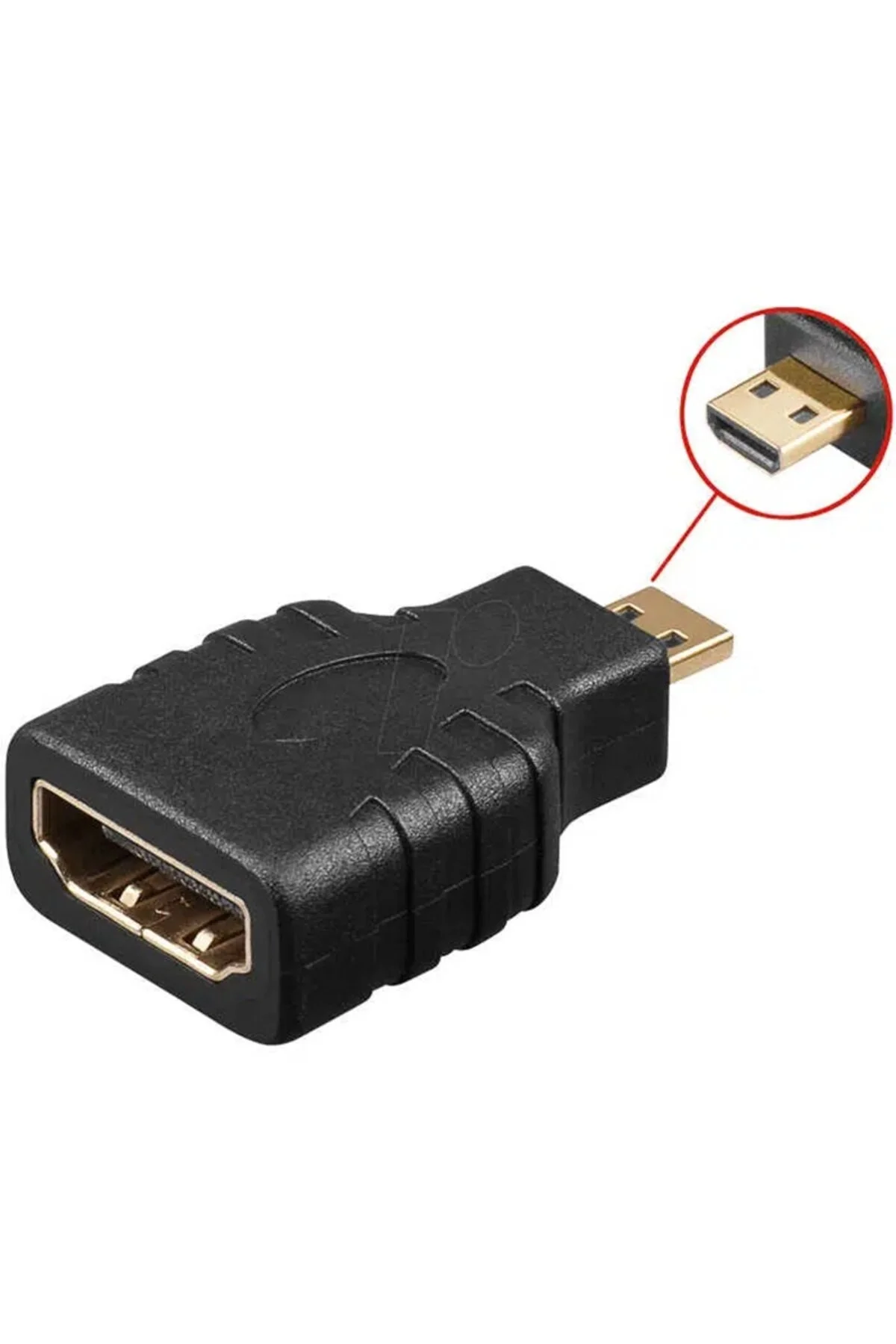 Micro Mikro Hdmi To Hdmi Çevirici Aparat - Hdmi Dişi Micro Hdmi Erkek Adaptör Dönüştürücü 1 Adet
