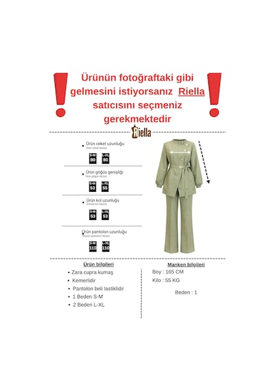 Riella Butik Oh Hyeon Tesettür Takım Siyah