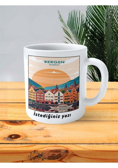 Bergen Baskılı Kupa Bardak Kişiye Özel Desen 2 Çok Renkli