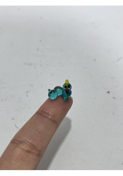 El Yapımı Mini Murano Cam Tırtıl Biblo A161-04