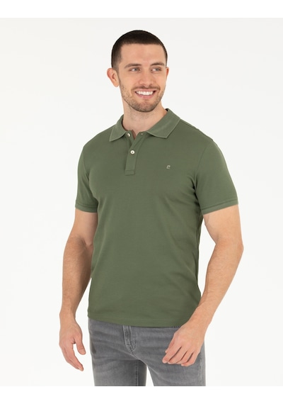 Pierre Cardin Erkek Haki Basic Tişört 50262665-vr027 Haki