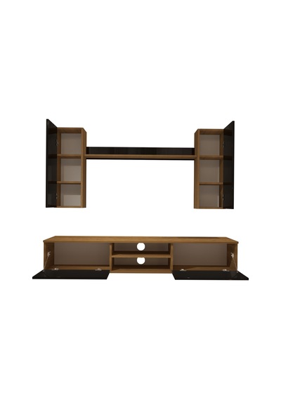 Decoraktiv Eko 5d Mdf Dvd Tv Ünitesi Tv Sehpası Pera - Siyah