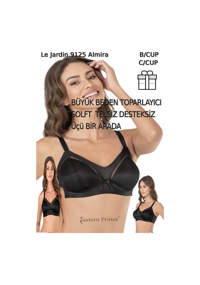 Le Jardin 9125 Kadın Sütyen Desteksiz Telsiz Dantelsiz Soft Toparlayıcı Cup Almira 3 Set Beyazsiyahbej Le Jardin 9125 Kadın Sütyen Desteksiz Telsiz Dantelsiz Soft Toparlayıcı Cup Almira 3 Set Beyazsiyahbej