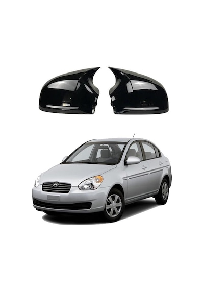 Hyundai Era Araca Özel Batman Yarasa Ayna Kapağı Pianoblack