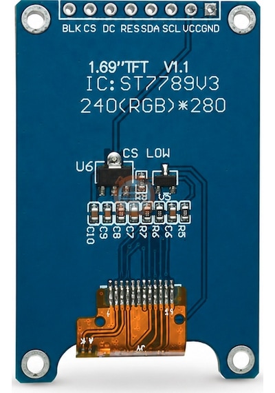 Tft Lcd 1.69 İnç 240x280 St7789 V3 Spı Display Modülü