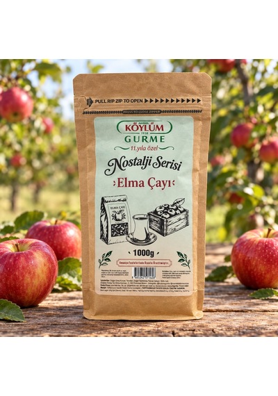 Köylüm Gurme Nostalji Serisi Elma Çayı 1000 G - 1 Adet