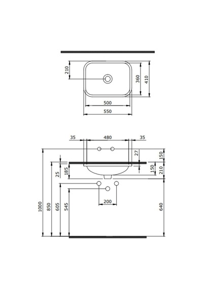 Bocchi Scala Tezgahaltı Lavabo 55 CM Mint Yeşil 1006-033-0125
