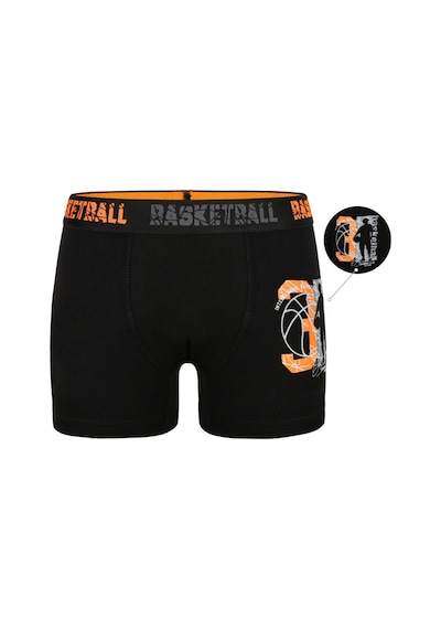 Donella 5'li Erkek Çocuk Boxer Siyah