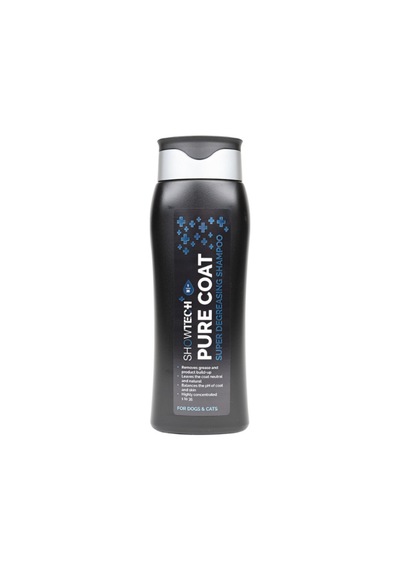 Showtech Pure Coat Yağ Giderici Kedi Köpek Şampuanı 300 Ml - 35:1 Konsantre İle Arındırıcı Şampuan