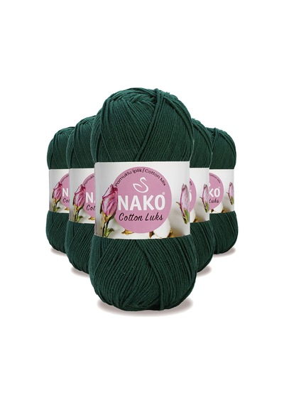 5 Adet Cotton Lüks Yelek Tunik Kazak Bluz Hırka İpi Yünü Koyu Yeşil 97580