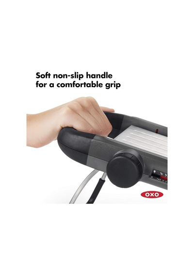 Oxo - Good Grips Profesyonel Meyve Ve Sebze Dilimleme Aleti 2.0, Japon Paslanmaz Çelik Bıçaklı, Pratik, Gri Diğer