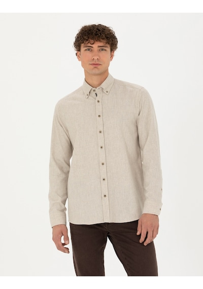 Pierre Cardin Erkek Bej Desenli Gömlek 50275625-vr011 Bej Pierre Cardin Erkek Bej Desenli Gömlek 50275625-vr011 Bej