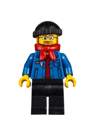 Lego Minifigür Winter Holiday Train Station Bus Driver Hol090