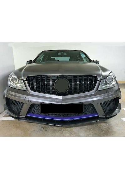 Mercedes C Serisi W204 Gtr Panjur Parlak Siyah 2007-2013 Siyah