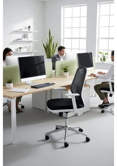 Ofisbazaar Dali Beyaz Fileli Çalışma Koltuğu Ergonomik Şef Ve Toplantı Koltuğu Siyah Fileli Siyah Ofisbazaar Dali Beyaz Fileli Çalışma Koltuğu Ergonomik Şef Ve Toplantı Koltuğu Siyah Fileli Siyah
