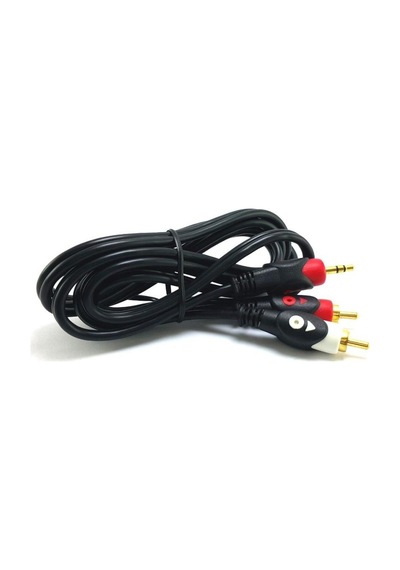 Electroon 2Rca 3.5Mm Stereo Aux Kablo 1.5 Metre Gold