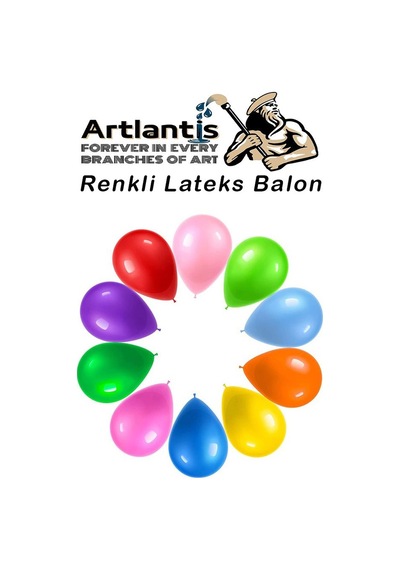 Balon Renkli Lateks 10 Adet Renkli Balon 10'' Canlı Renkler Parti Doğum Günü Süsleme Malzemeleri Balon 26 Cm Çok Renkli