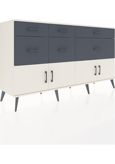 Hyperion Konsol Tek Raflı 6 Çekmeceli 4 Kapaklı 176x44x99 Aytaşı- Aytaşı-aytaşı/antrasit Hyperion Konsol Tek Raflı 6 Çekmeceli 4 Kapaklı 176x44x99 Aytaşı- Aytaşı-aytaşı/antrasit