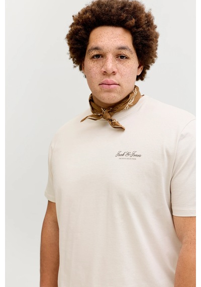 Jack & Jones Erkek T Shirt 12289683 Taş Taş